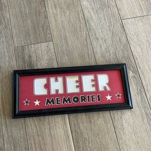 CHEER cheerleaders memories dye cut frame pictures display